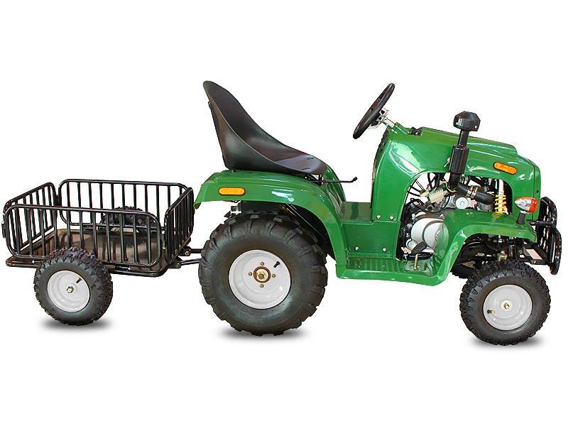 Tracteur 110 cc automatique + remorque - vert