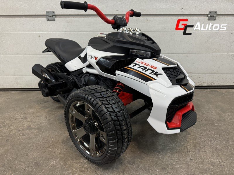 Moto électriques trike spyder 12V - 2 X 35W - blanc