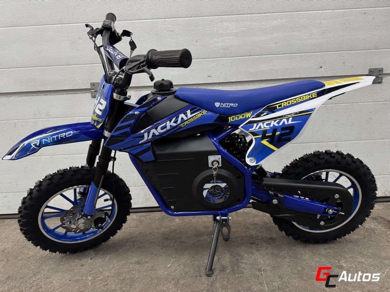 Moto électrique Jackal 1000W - 36V 10/10 (4/8ans) - bleu