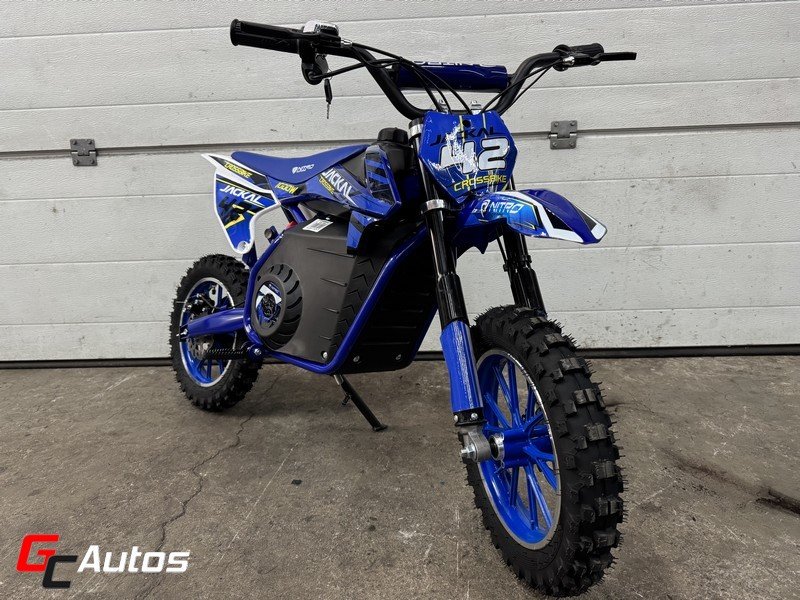 Moto électrique Jackal 1000W - 36V 10/10 (4/8ans) - bleu