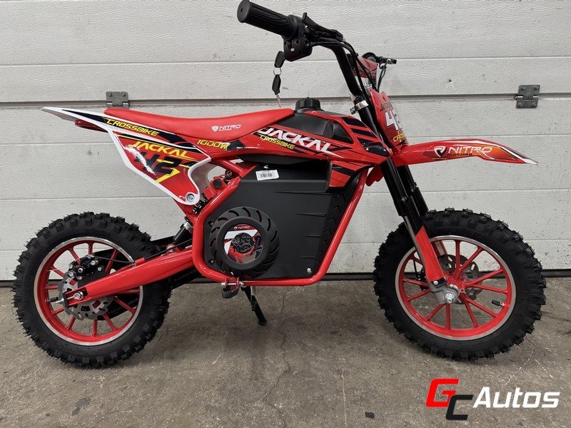 Moto électrique Jackal 1000W - 36V 10/10 (4/8ans) - rouge
