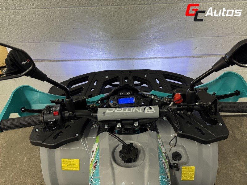 Quad NITRO Dustrider 125 cc automatique 8 pouces (10 ans et + ) - bleu