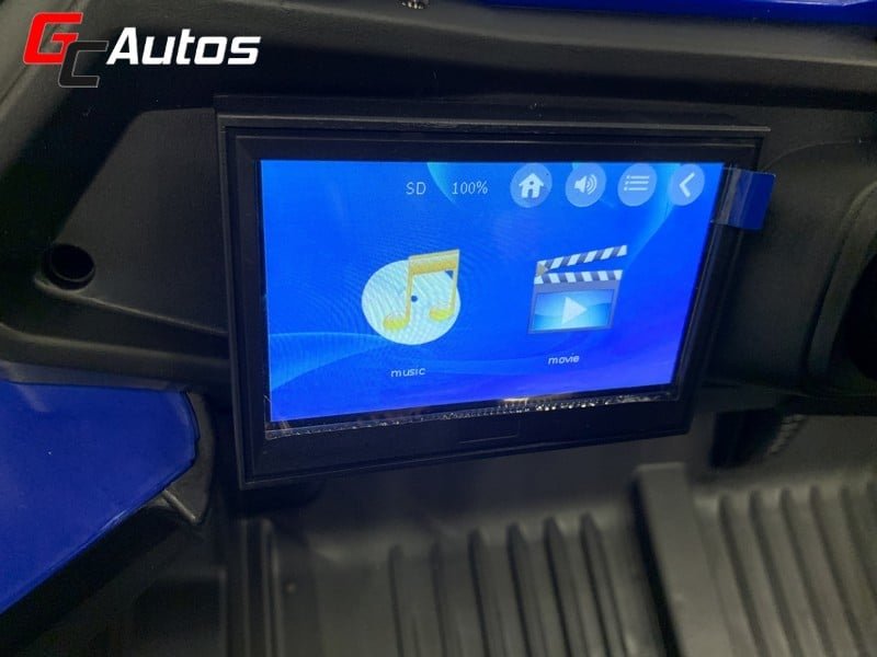 Buggy électrique UTV-MX avec écran tactile MP4 (2 places) - bleu