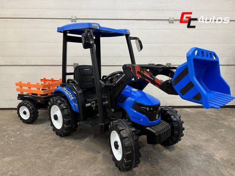 Tracteur électrique 2 x 200W + remorque - bleu