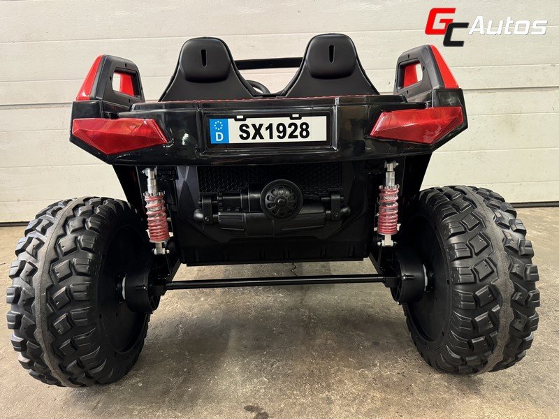 Buggy électrique crawler 24V - 2 x 300W + 2 x 35W - rouge (2 places)