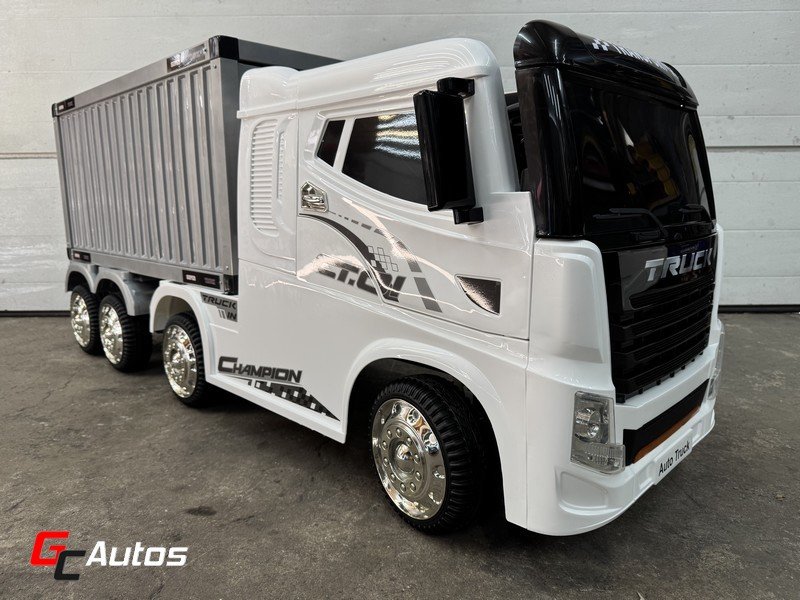 Camion électrique porte container 4x35w (10 mois /5 ans)  - blanc