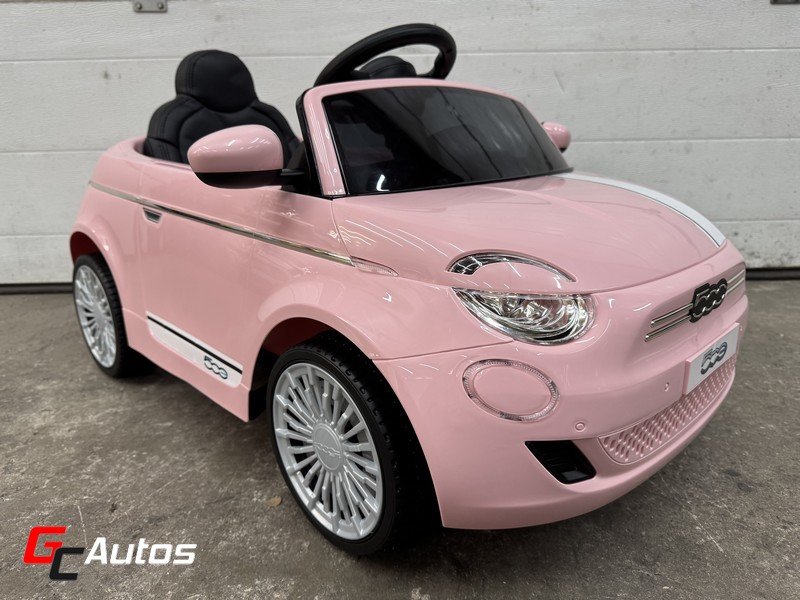 Voiture électrique Fiat 500 (10 mois/4 ans) - rose