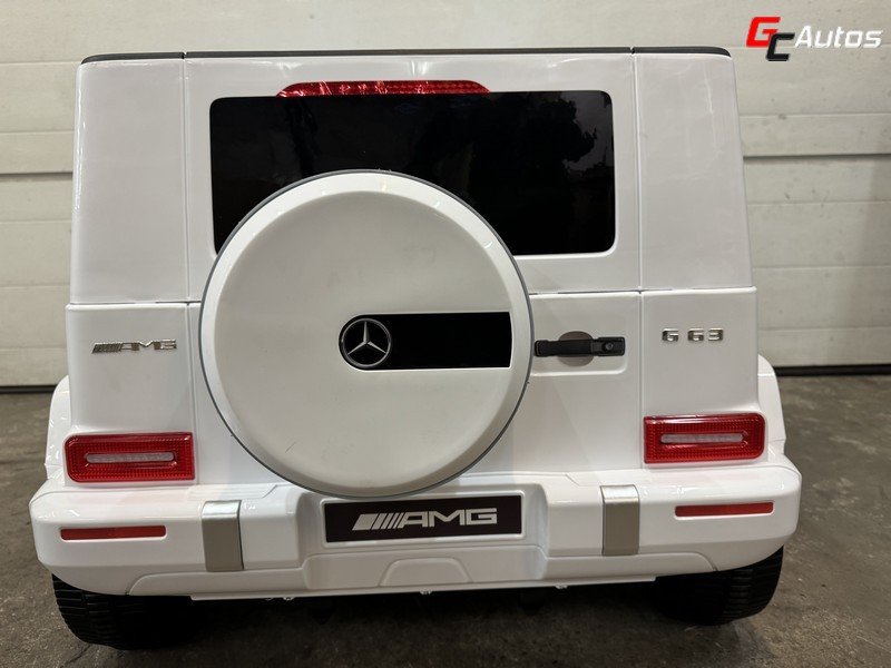 Voiture électrique Mercedes G63 AMG 24V 4X 50W (2 places) - blanc