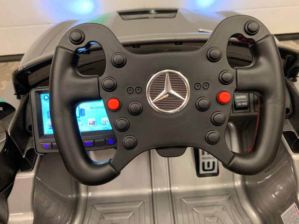 Voiture électrique Mercedes GT4 AMG écran tactile MP4 - gris