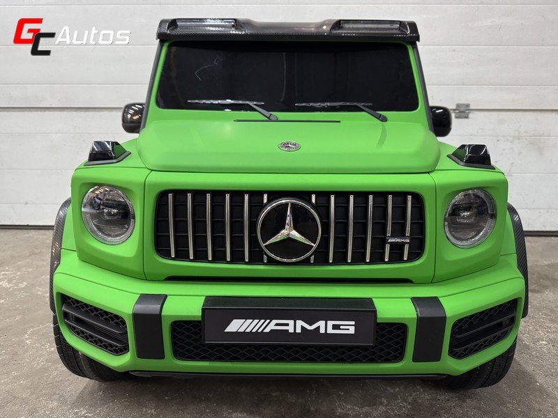 Voiture électrique Mercedes G63 AMG XXL 24V 4 x 200 Watts vert mat (10 mois/6 ans) - vert