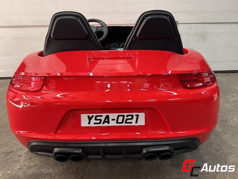 Porsche Panamera électrique XXL 48V Brushless 180 cm 600 Watts 2 places (Dès 5 ans)  - rouge 